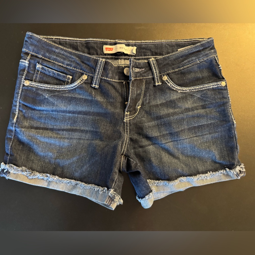 Levi's Dark Blue Denim Shorts
